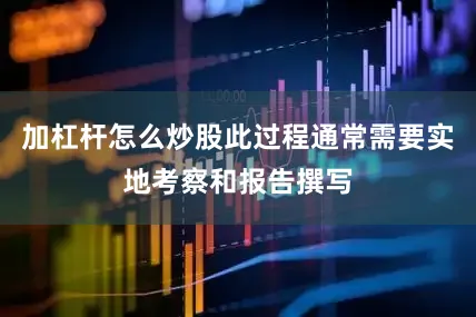 加杠杆怎么炒股此过程通常需要实地考察和报告撰写